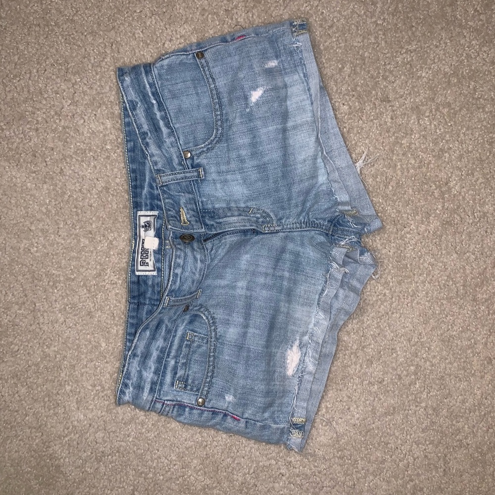 PINK jean shorts
